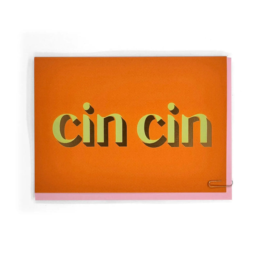 Cin Cin Foiled Card