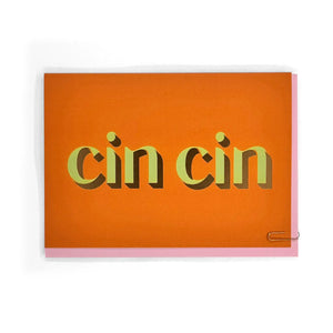 Cin Cin Foiled Card