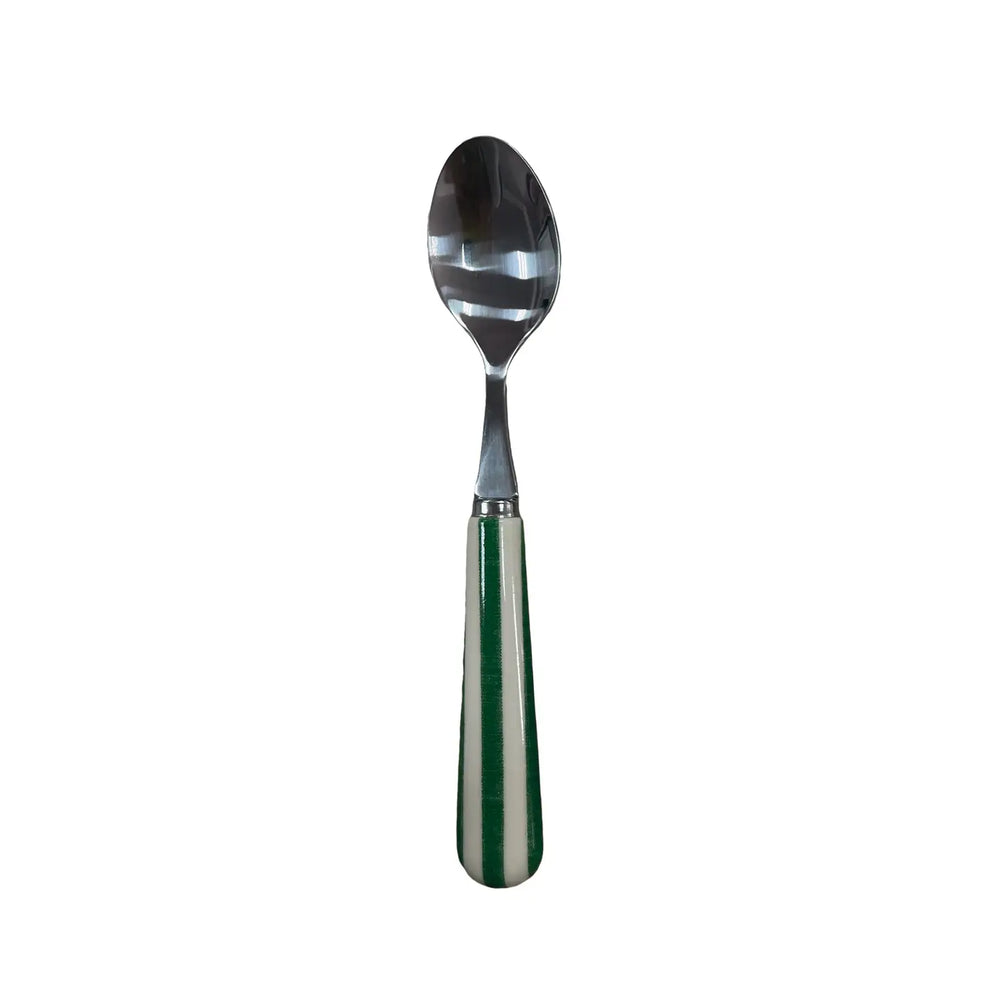 Green Stripe Stainless Steel Coffee Spoon