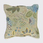 Constance Cushion Cover With Pad - Green/Blue (Fabric A)