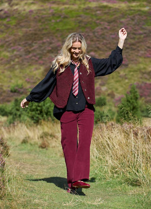 Cora Cord Trousers - Wine