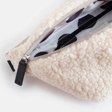 Natural Borg Sling Cross Body Bag
