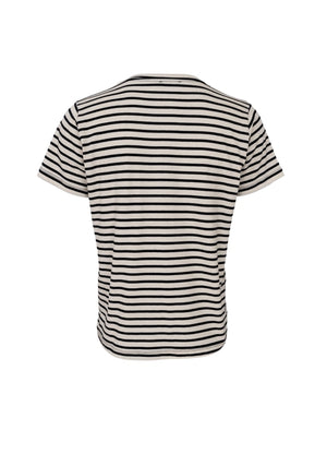 Kassi Stripe T Shirt - Black and Cream (Copy)