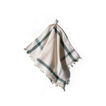 India Cloth Tea-Towel: Green Stripe