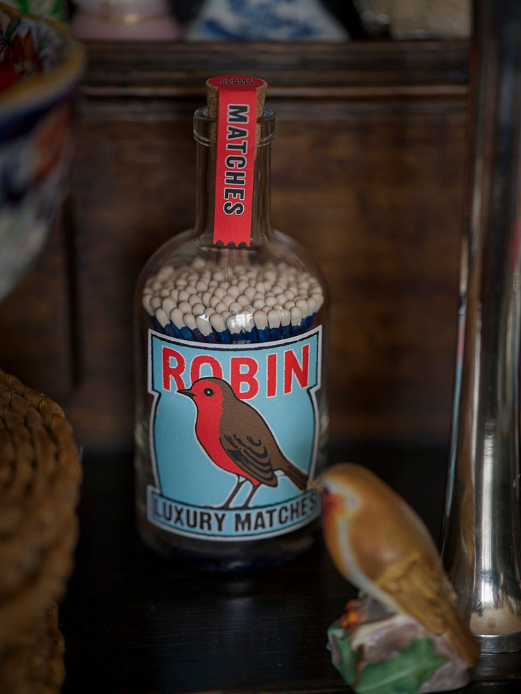 The Robin Luxury Matches in a Bottle