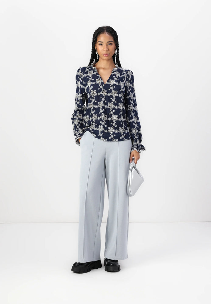 Luna Blouse - Medieval Blue