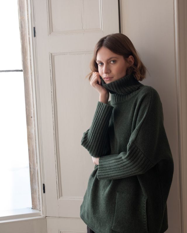 Adela Over-Sized Jumper - Rosemary