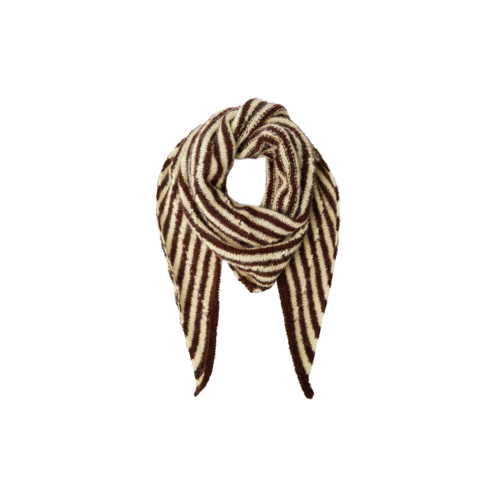 Dell Striped Mini Scarf - Mocca