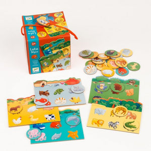 Memo, Loto, Domino Puzzle - Animals Lotto