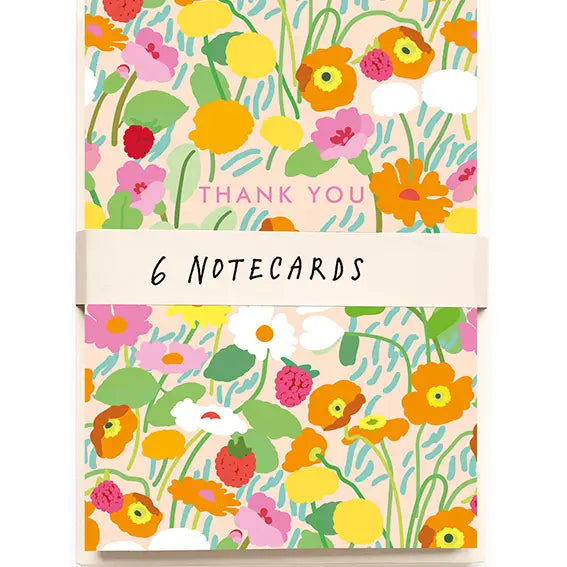 Wild Flowers 'Thank You' Notecards Set of 6