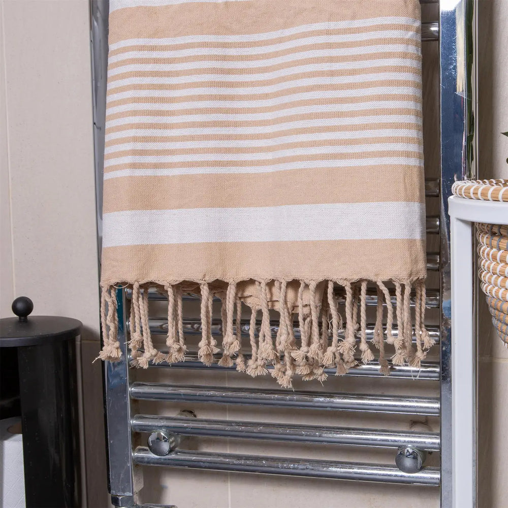 Turkish Cotton Bath Towel - Natural
