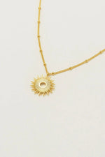 Sunburst Pendant Necklace - Gold