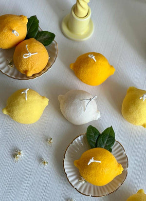 Sicilian Lemon Candle - Unscented: Yellow