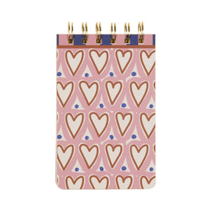 A Dopo Hearts Twin Wire Notepad