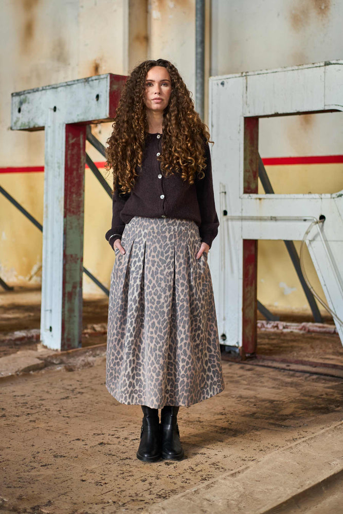 Bella Knitted Cardigan - Coffee