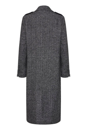 Emmalu Coat - Black Herringbone