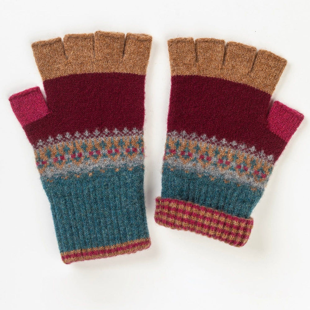 Alloa Fingerless Gloves (Alba) - Velvet