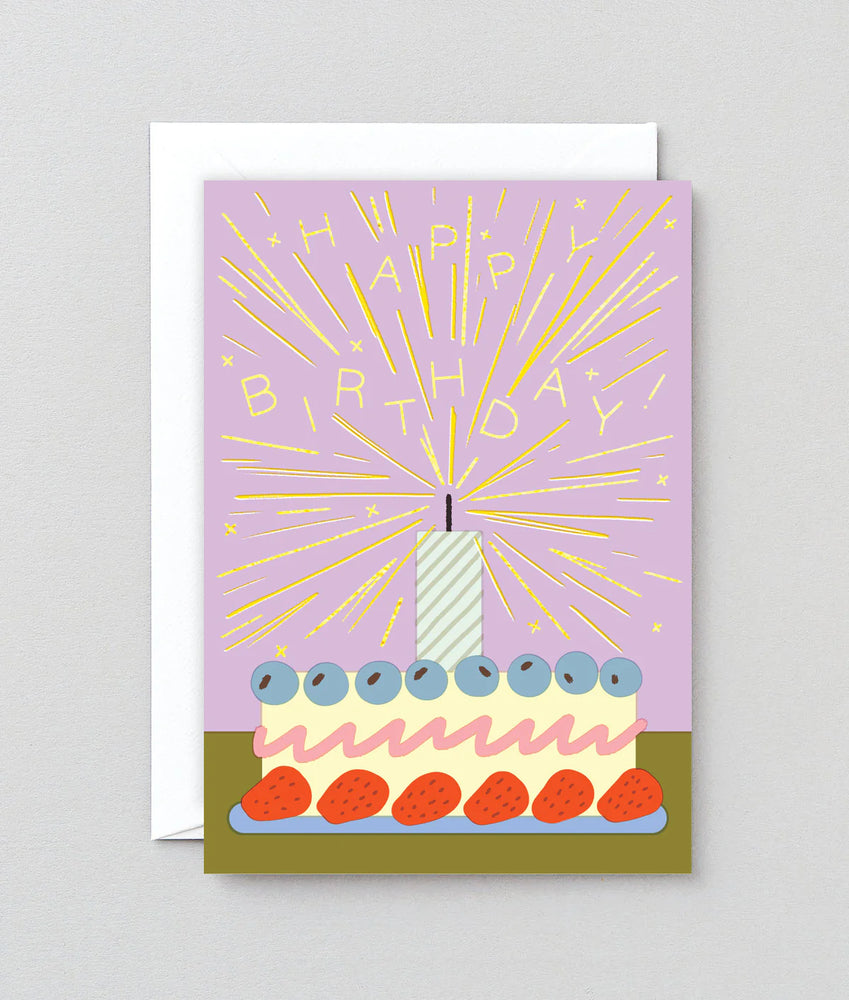Birthday Cake Sparkler Card