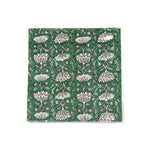 Green Flower Print Paper Napkins - Pack of 20