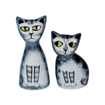 Hannah Turner Hand-Made Ceramic Cat Salt and Pepper Set