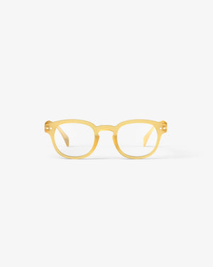 Shape C Yellow Honey Reading Glasses