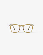 Shape E Golden Green Reading Glasses