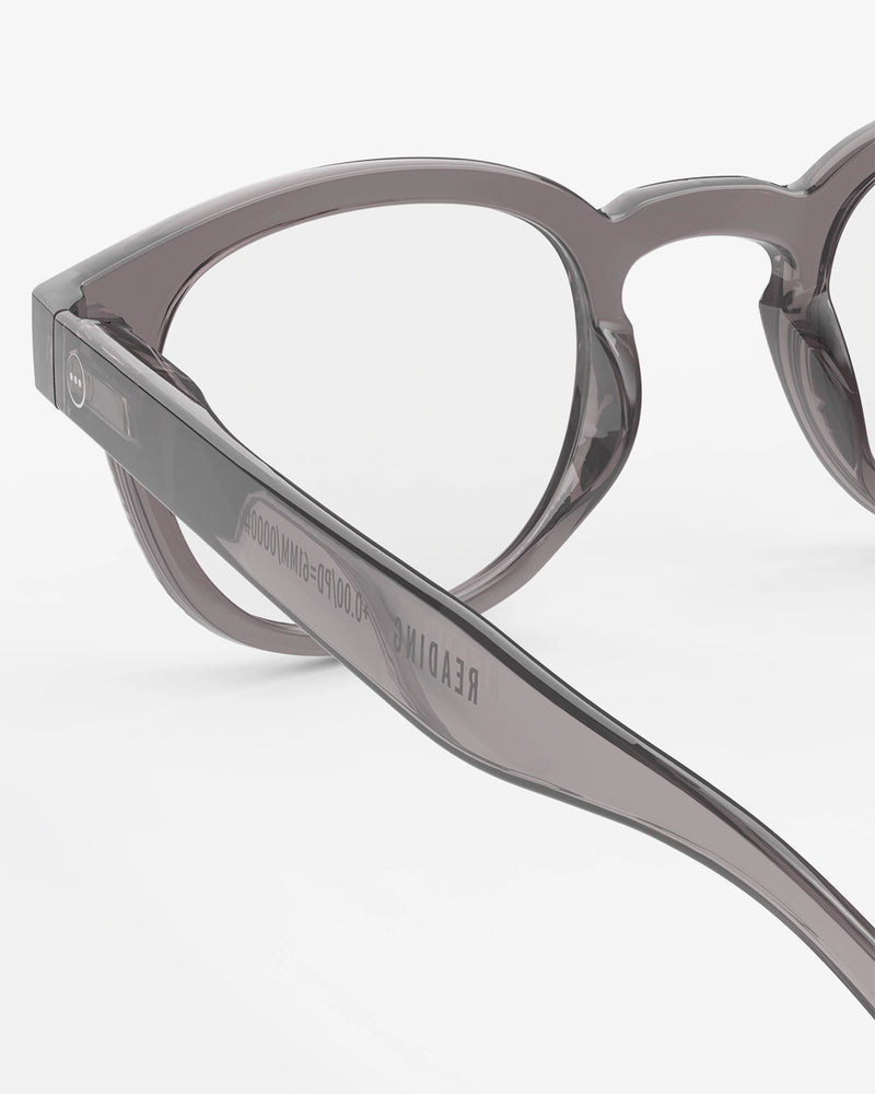Shape C Electric Grey Reading Glasses