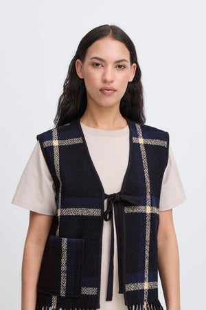 Foniza Waistcoat - Blue