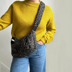 Brixton Crossbody Sling Bag - Grey Leopard