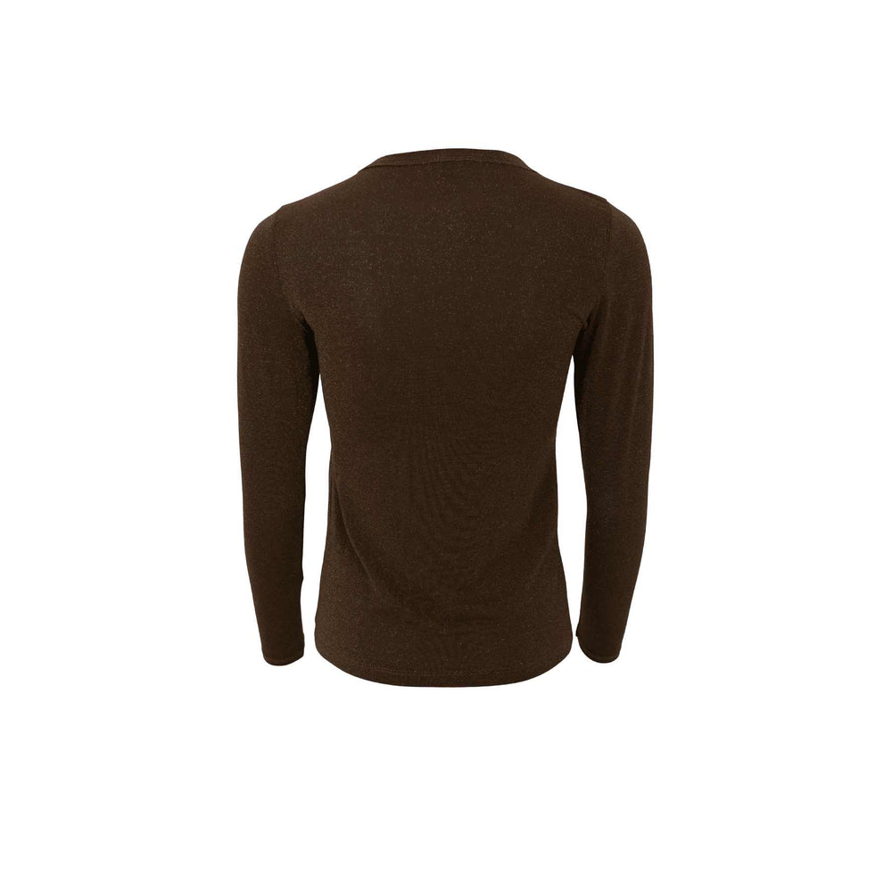 Faye Long-Sleeved Top - Chocolate