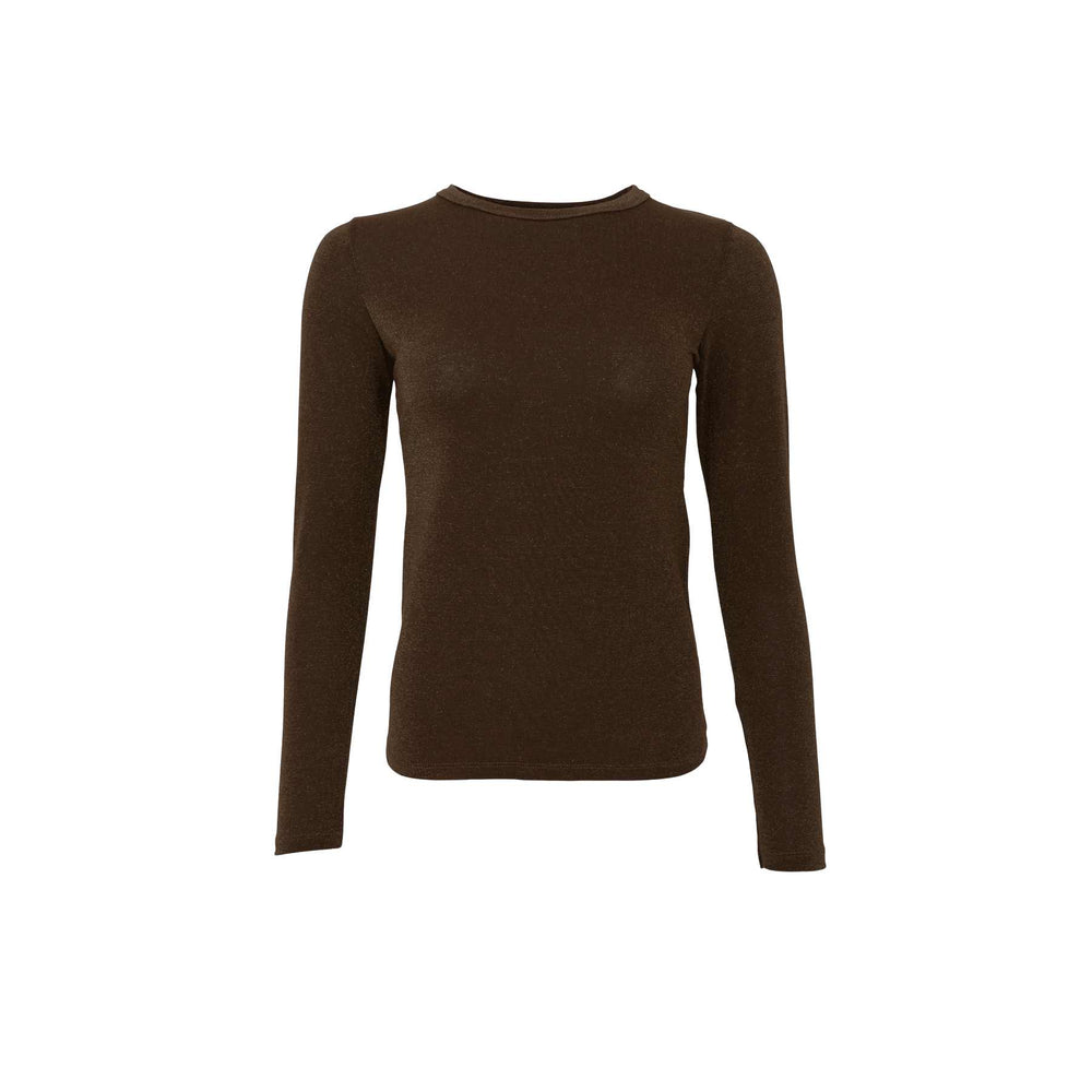 Faye Long-Sleeved Top - Chocolate