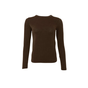 Faye Long-Sleeved Top - Chocolate