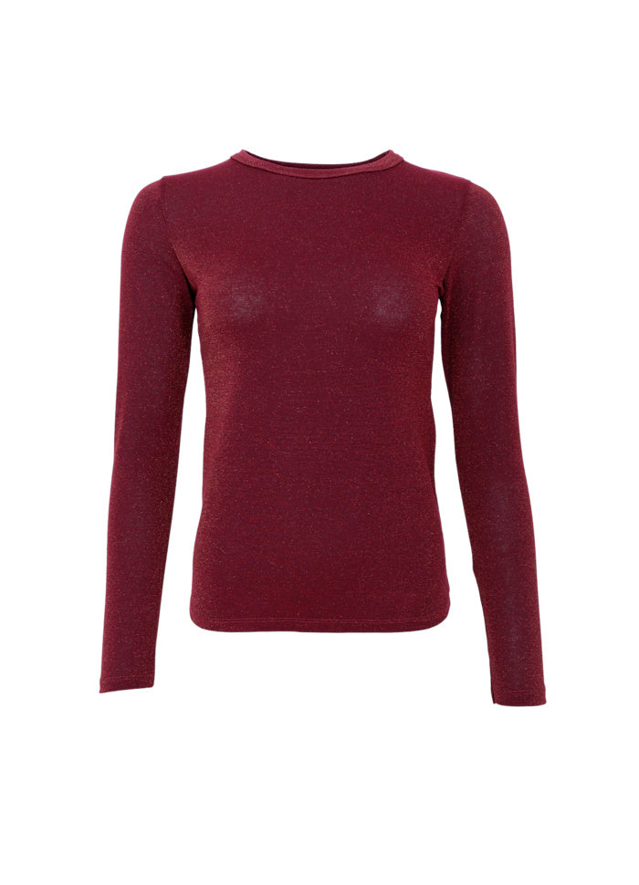 Faye Long-Sleeved Top - Plum