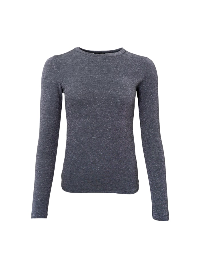 Faye Long-Sleeved Top - Steel Grey