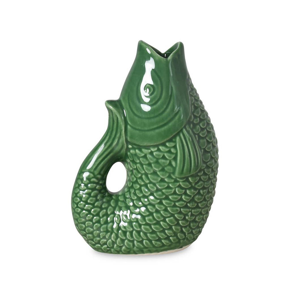 Ceramic Fish Vase - Green