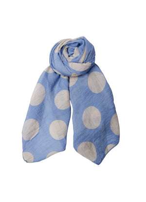 Dagmar Cotton and Silk Long Scarf - Spot