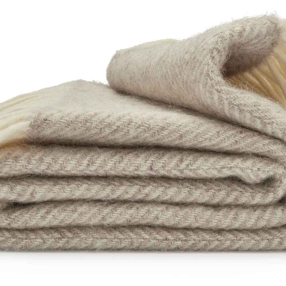 Fishbone Blanket - Hazel