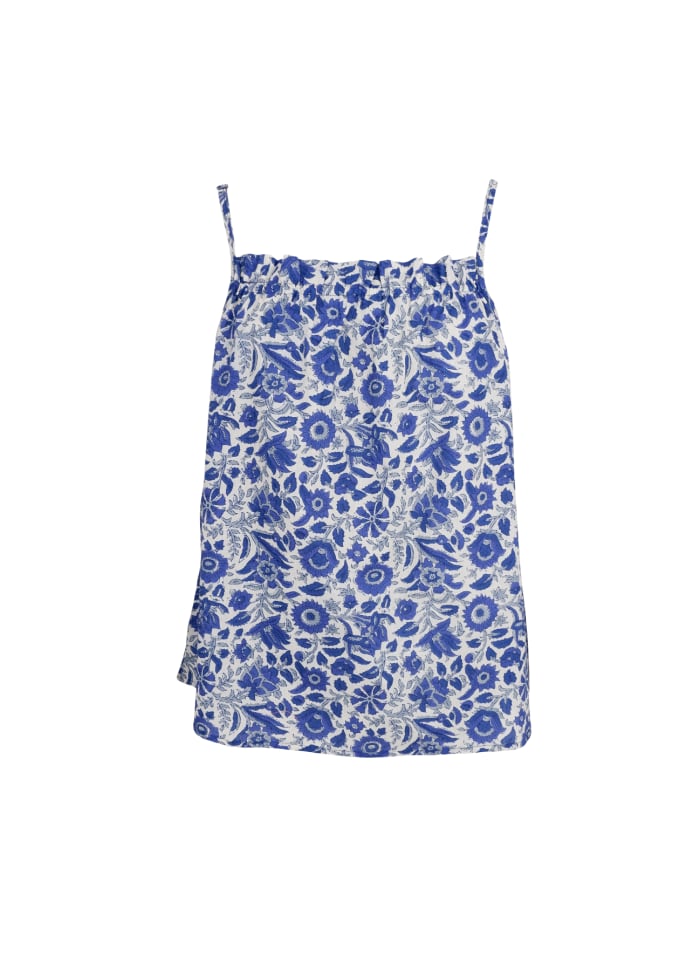 Flora Strap Top - Blue