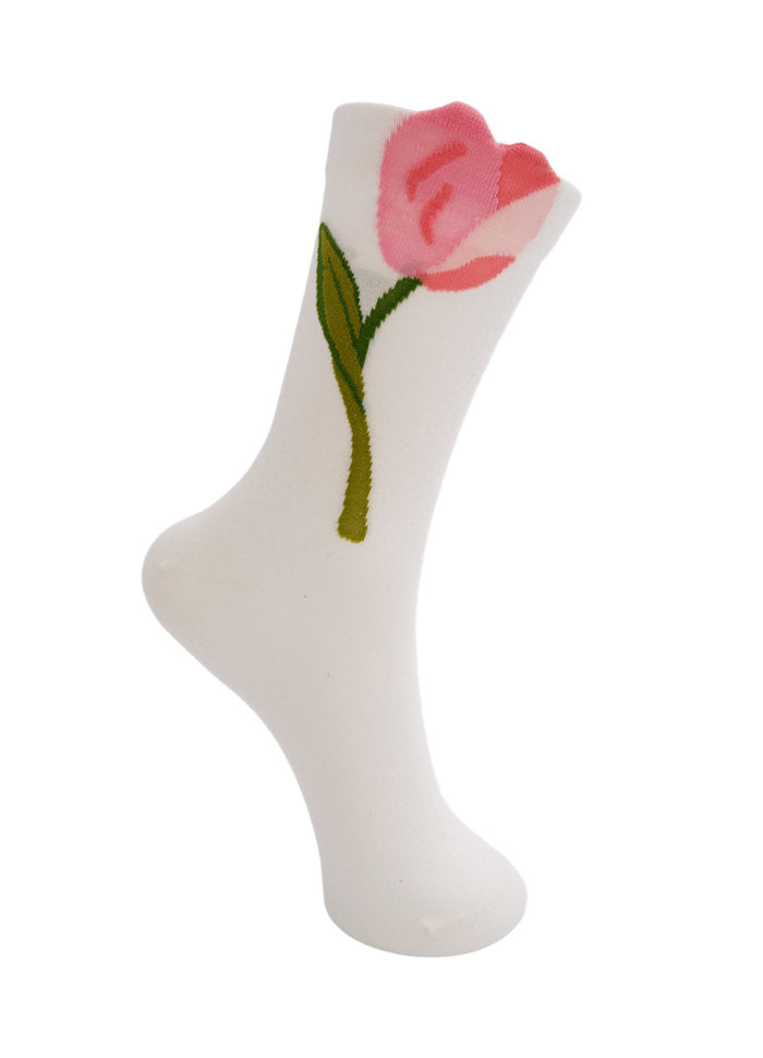 Francie Flower Sock - Tulip