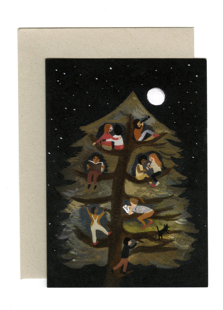 Friends in A Tree Card