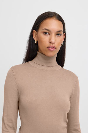 MAFA Knitted Roll Neck Pullover - Funghi