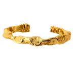 Gala Bangle 'Slave' Bracelet - Cast Bronze Gold Plated