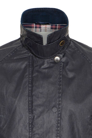 Ganilo Casual Waxed Jacket - Navy
