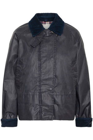 Ganilo Casual Waxed Jacket - Navy