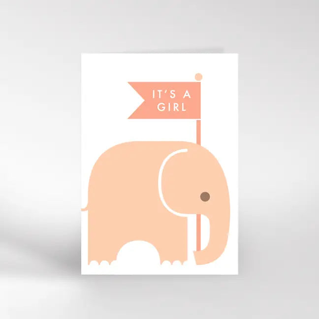 New Baby Card - Girl