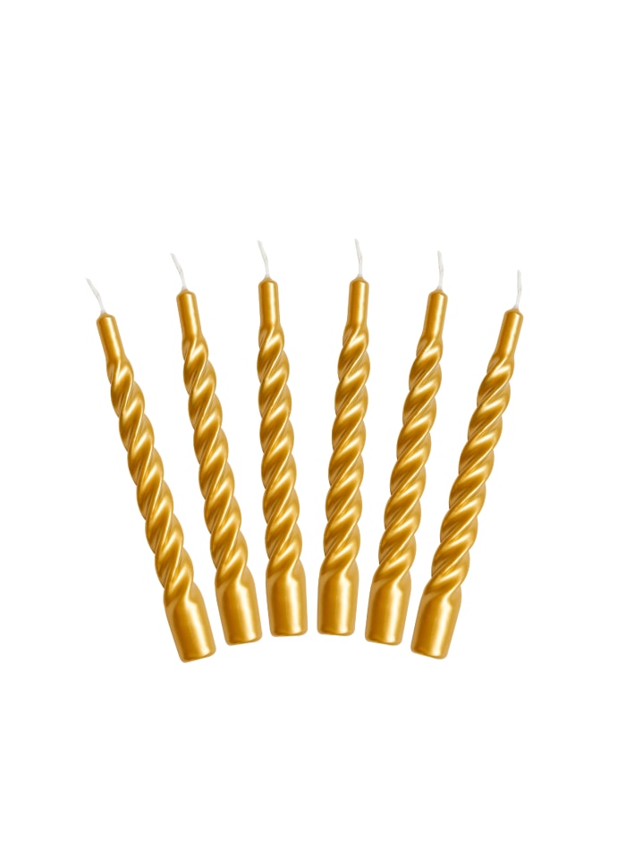 Twist Lacquered Candle - 21cm