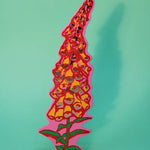 Embossed Leather Bookmark - A Good Weed, Hot Pink