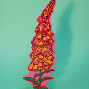 Embossed Leather Bookmark - A Good Weed, Hot Pink