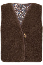 Gozima Teddy Waistcoat - Coffee Bean