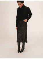 Tailana Sequin Skirt - Chocolate
